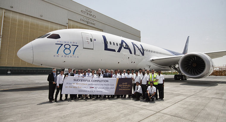 First B787 C-check in the Middle East